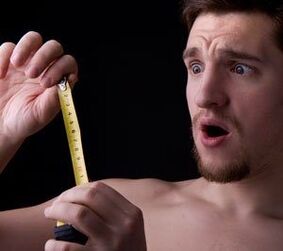 Measuring the size of the penis